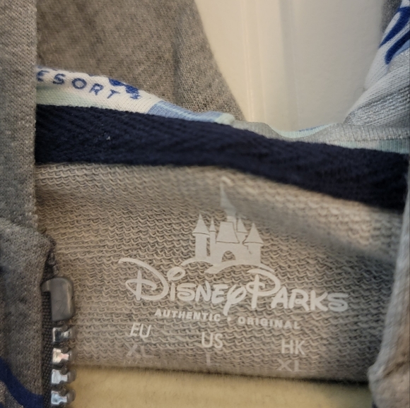 Disneyland 60th Anniversary Zip-up Sweater, Women's Large, Gray - Picture 2 of 6
